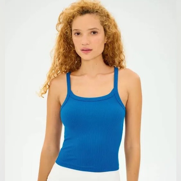 Splits59 Tops - NWT SPLITS59 CHARLIE RIB TANK CLASSIC BLUE XS